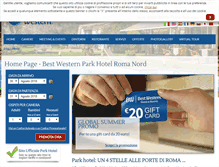 Tablet Screenshot of parkhotelromanord.it